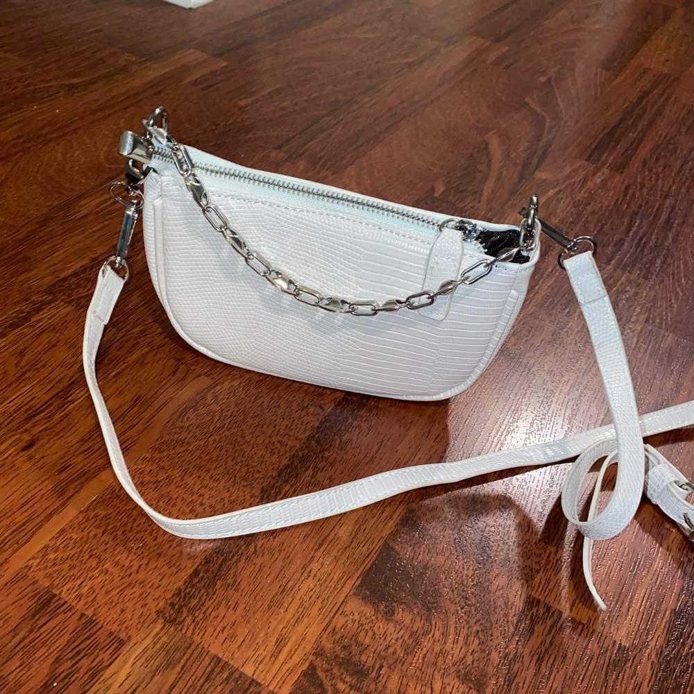 Mini white crossbody